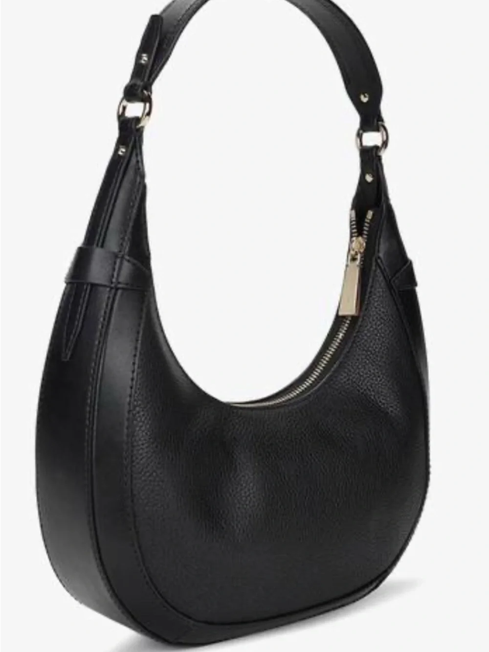 MICHAEL Michael Kors Black Leather Preston Small Hobo Bag